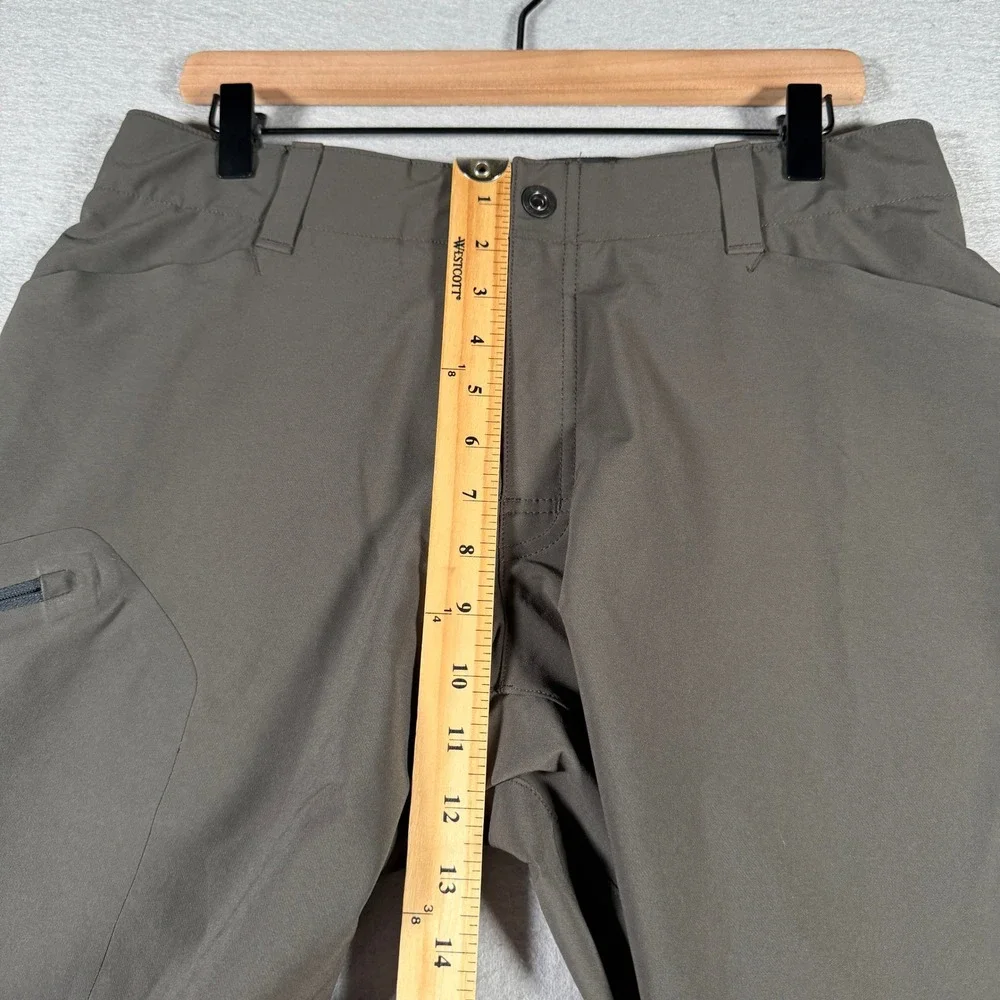 REI Co-op Mens Brown Technical Hiking Shorts Stretch‎ Cargo Size M 33x10 808802